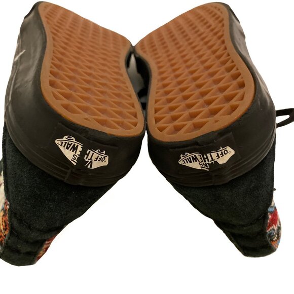 VANS Hazy Bones Sk8-Hi Black Grunge Tapestry Bone Cutout Shoes (M 3.5, W 5.0) - Picture 9 of 10